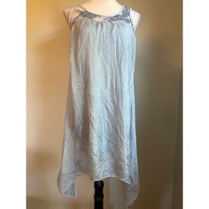 Nostalgia Blue Embroidered small boho flowy fairy whimsi romantic lace y2 dainty